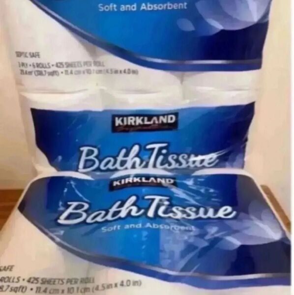 カークランドシグネチャー バス ティッシュ トイレットペーパー コストコ 18ロール バスティッシュKIRKLAND
