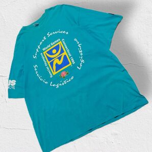 USA製 Starterスターター 90s オリンピックTシャツ シングルステッチ 半袖 クルーネック