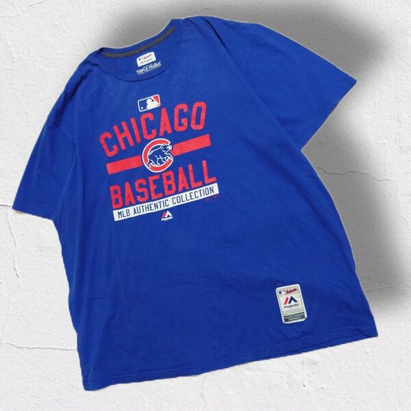 MLB Majestic マジェスティック メジャーリーグシカゴ・カブス クルーネックTシャツ 半袖