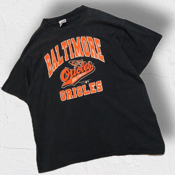 USA製 BIKE 90s MLB メジャーリーグ クルーネックTシャツ ボルチモアオリオールズ シングルステッチ 半袖