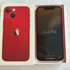 【超美品】iPhone 13 mini プロダクトレッド SIMフリ128GB SIMフリー Apple A 初期化済み