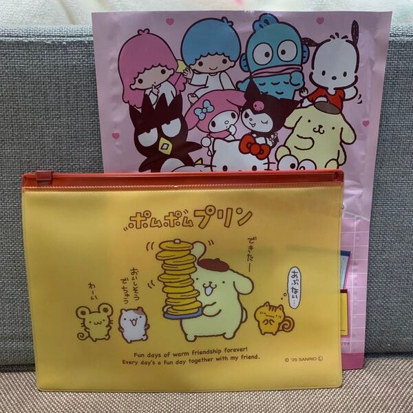 サンリオキャラクターズ ファスナーケース ポムポムプリン