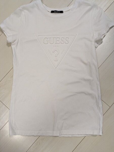 GUESS ホワイト ロゴ Tシャツ 半袖 ゲス