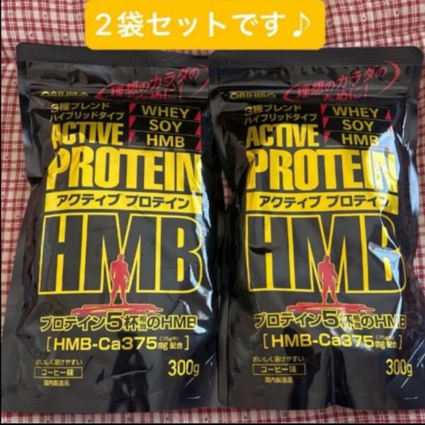 アクティブプロテインHMB コーヒー味 300g2個セット