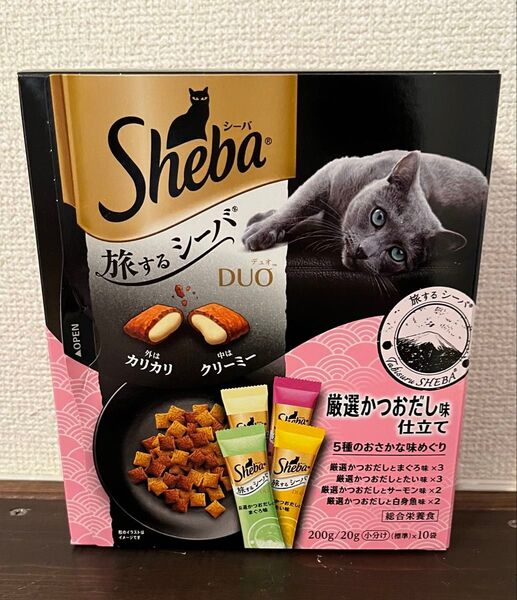 シーバ デュオ 旅するシーバ 厳選かつおだし味仕立て 5種のおさかな味めぐり 8本 キャットフード