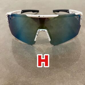 サングラス H レディース キッズ ミラーレンズ 小顔用 ジュニア スポーツ 白 UVカット 紫外線対策 アイウェア スポーツ