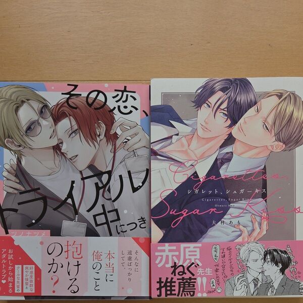 BL「その恋、トライアル中につき」「シガレット、シュガーキス」2冊セット