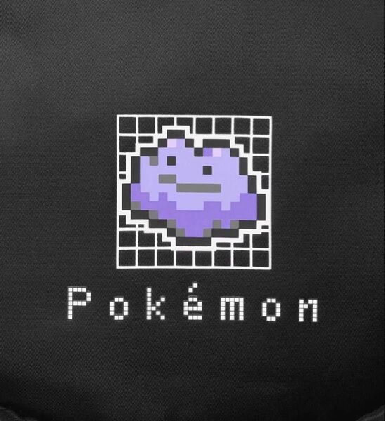 ポケモン ショルダーバッグ メタモン ポーチ 黒 サコッシュ 斜め掛け ナイロン ショルダー