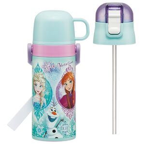 『アナ雪 25』2WAYステンボトル 350・400ml 水筒 コップ・ストロー
