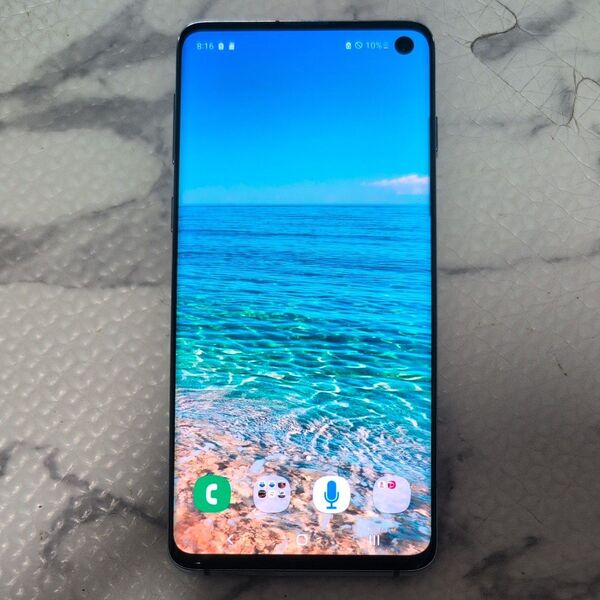 (美品) Samsung Galaxy S10 本体 プリズムブルー