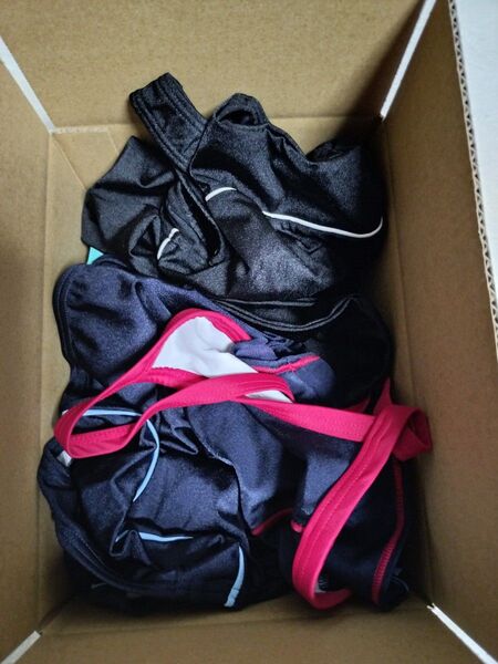 スポーツ水着 競泳水着 スクール水着 ネイビー スイムウェア パイピング まとめ売り 女子 ウィメンズ 130サイズ