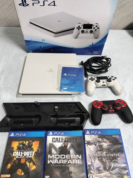 PlayStation4 PS4 プレステ4 CUH-2100A コントローラー2個 充電器 ソフト 太鼓の達人 タタコンセット