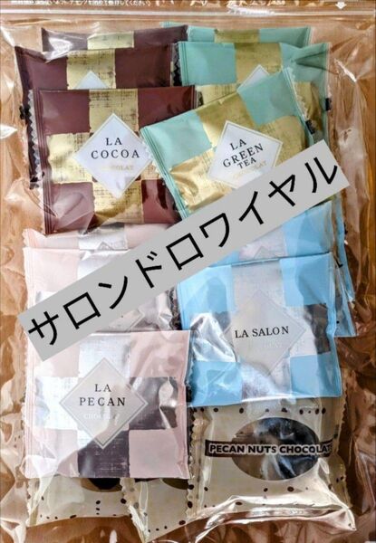 サロンドロワイヤル ピーカンナッツ チョコレート 15袋入 お土産 人気商品 カカオ ナッツ 個包装 詰め合わせ 15袋入