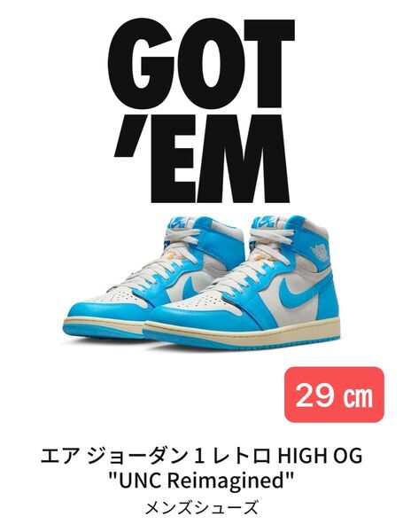 US 11 29 ㎝ Nike Air Jordan 1 High OG UNC Reimagined ナイキ ジョーダン