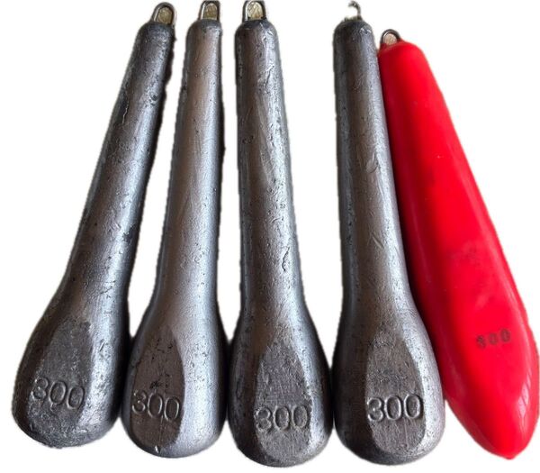 オモリ 300号 5個セット 釣り 錘