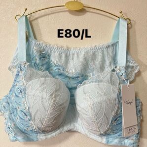 トリンプ 天使のブラ 極上ライト TR594 ブルー 上下セット E80/L