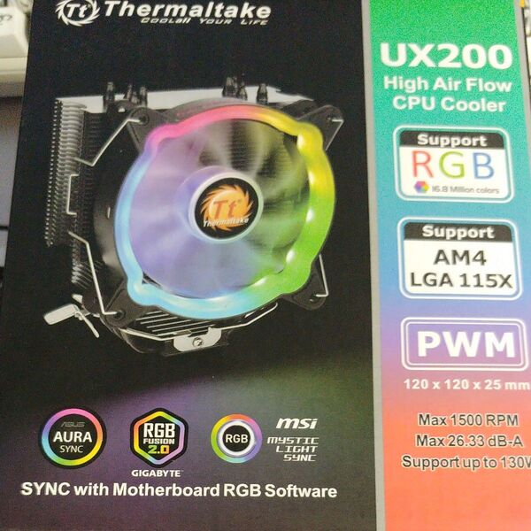 Thermaltake UX200 ARGB CPUクーラー