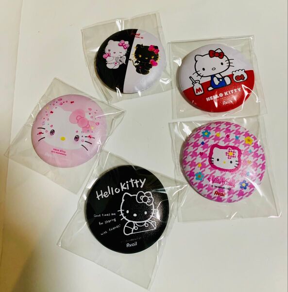 アベイル Avail ハローキティ 50周年 ぷに缶バッジ サンリオ 缶バッジ キティちゃん