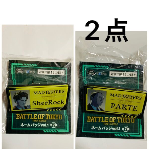 BATTLE OF TOKYO TIME 4 Jr. EXILE ネームバッジ vol.1 片寄涼太 関口メンディー バッジ