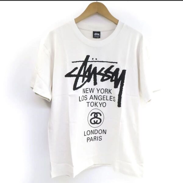 【未使用】STUSSY ステューシー World Tour Pigment Dyed Tee ピグメント Tシャツ Lサイズ