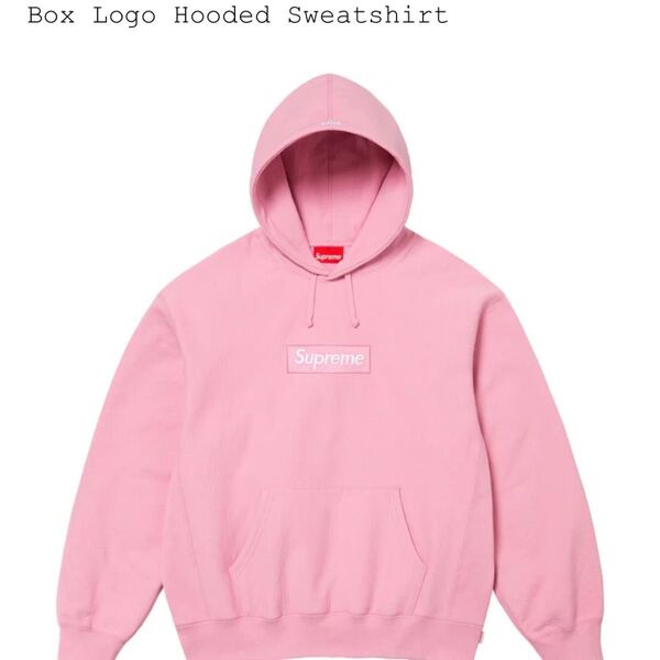 supreme box logo hooded sweatshirt Lサイズ pink