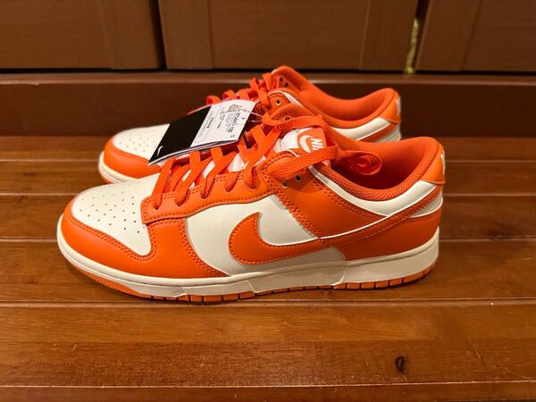 【新品】NIKE DUNK low ナイキ ダンクロー スニーカー オレンジ 28センチ 値下げ中