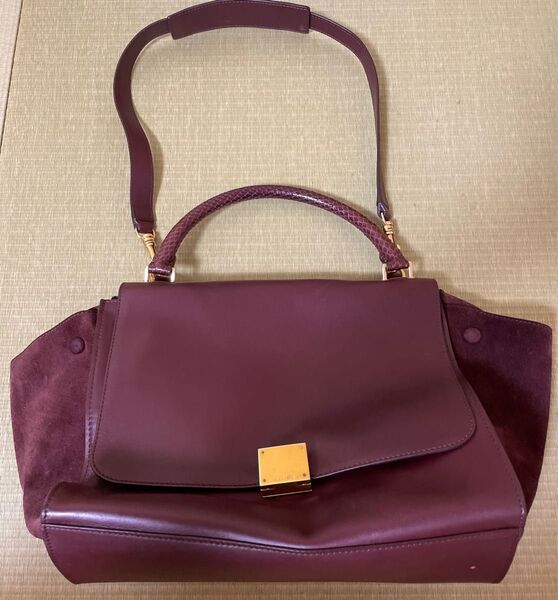 CELINE セリーヌ ラゲージ マイクロショッパー ボルドー