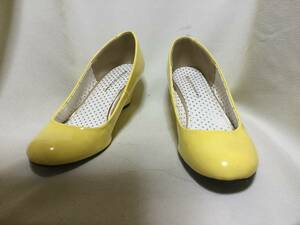 C7560*IMAGE COLLECTION*24cm* желтый эмаль style туфли-лодочки *