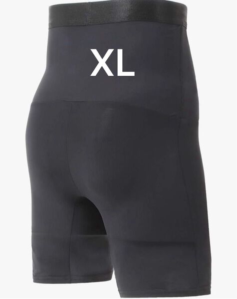 加圧スパッツ メンズ 前開き 加圧パンツ 着圧 レギンス スポーツ お腹引き締め XL 黒 ブラック
