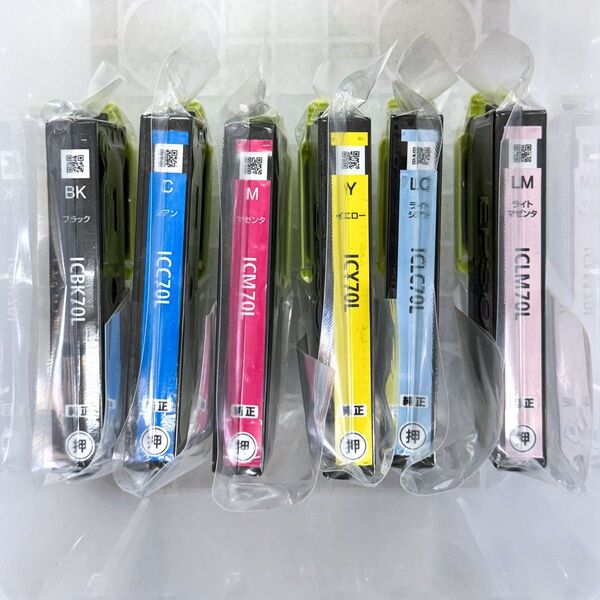 【新品・未使用・未開封】さくらんぼ 純正品 エプソン EPSON インクカートリッジ IC6CL70L (増量6色パック)×1個