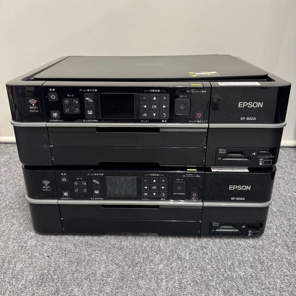 2台まとめて EPSON EP-802A エプソン インクジェットプリンター A4プリンタ 複合機 現状品