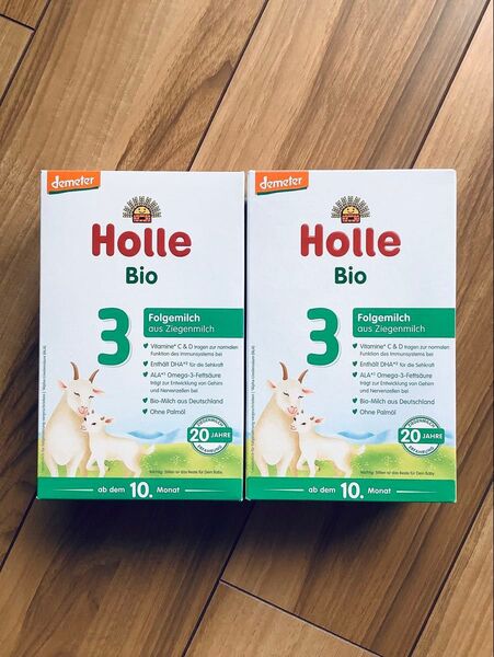 【宅急便】Holle(ホレ) Bio オーガニック やぎ/山羊粉ミルク STEP3(生後10ヶ月〜12ヶ月ころ) 2箱