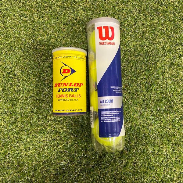 DUNLOP FORTとWilson TOUR STANDARDテニスボールセット 合計6個