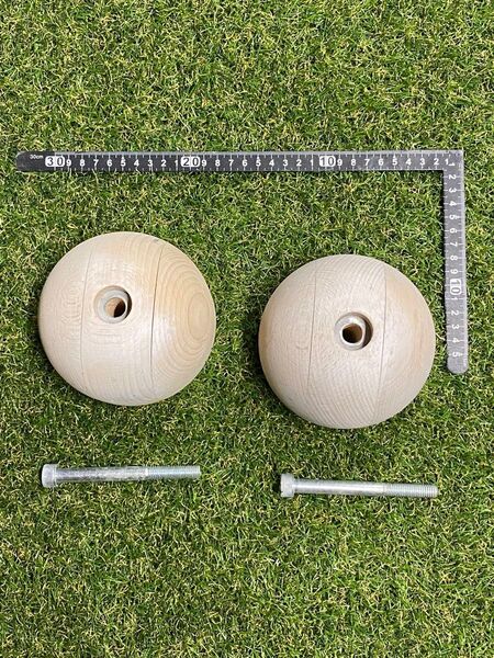 ボルダリング トレーニング 木製ホールドとボルト 2個セット 直径約12cm DIY