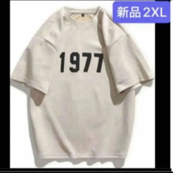 新品レディース 半袖Tシャツ トレーナー スウェット アプリコット 2XL 3L ゆったり 大きいサイズ オーバーサイズ 韓国風