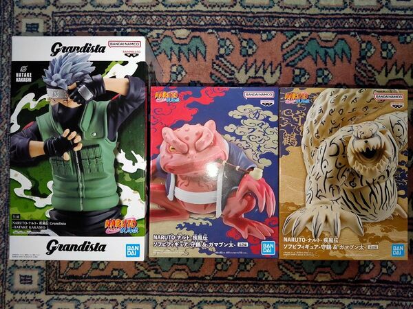 NARUTO ナルト 疾風伝 ソフビフィギュア 守鶴&ガマブン太/ナルト 疾風伝 Grandista HATAKE KAKASHI