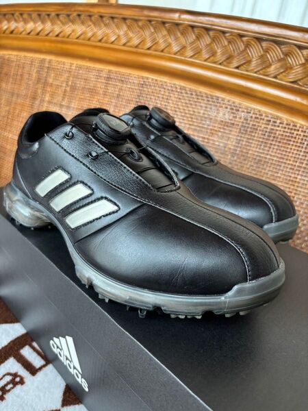 【超美品】adidas アディダスゴルフシューズ 25.0㎝ ブラック BOA使用です!