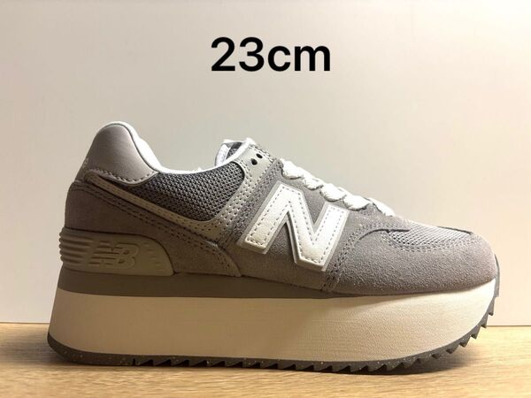 未使用 23cm B ニューバランス WL574ZSD グレー new balance
