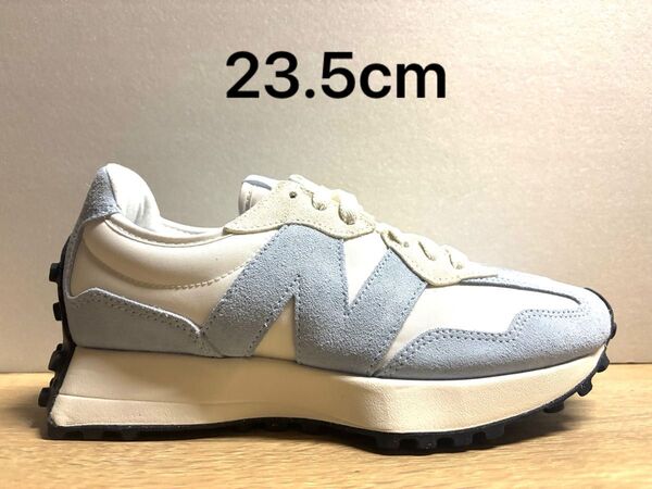 未使用 23.5cm B ニューバランス WS327MD ホワイト/ブルー new balance
