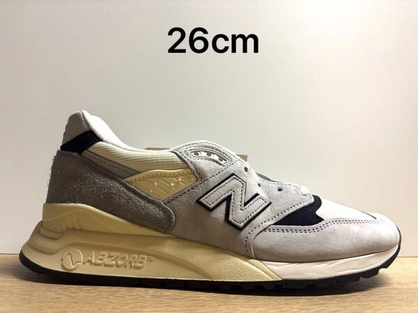 未使用 26cm D 米国製 ニューバランス U998GB グレー new balance