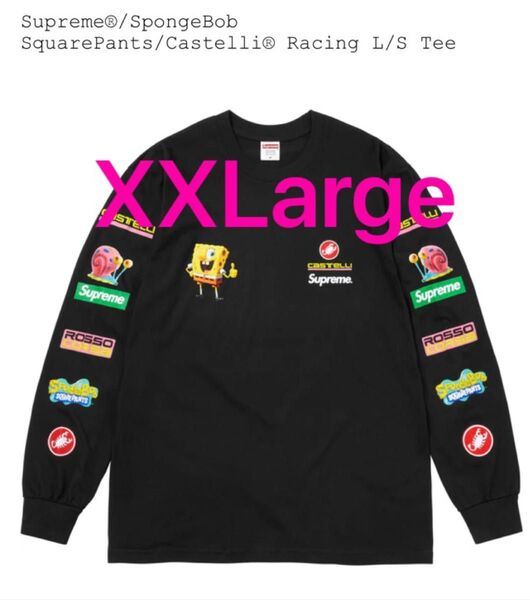 Supreme x SpongeBob Castelli Racing L/S Tee "Black"