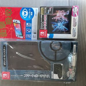 在庫処分 新品 Nintendo Switch専用スマートポーチEVA シンオウ地方のポケモンたち他3点セット