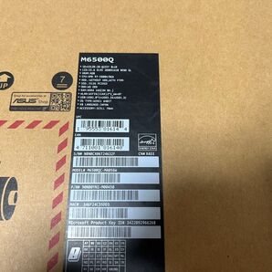 Wi-Fi6E対応 ryzen7 RTX3050 有機EL 美品 ASUS M6500QC ノートパソコン Quiet Blue