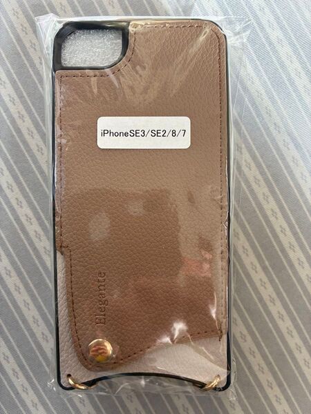 iPhoneケース ストラップ付き。iPhoneSE3/SE2/8/7用