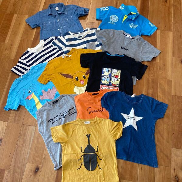 120前後 半袖Tシャツ・ノースリーブ・シャツなど12枚セット