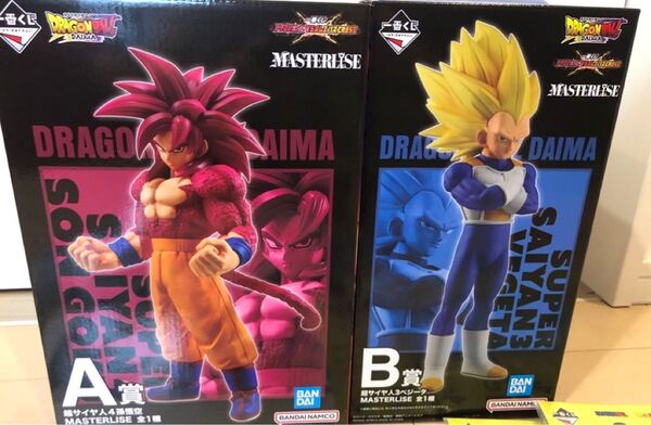 ドラゴンボール 一番くじ VSオムニバスcross A賞スーパーサイヤ人4孫悟空 B賞 スーパーサイヤ人3ベジータ おまけ多数