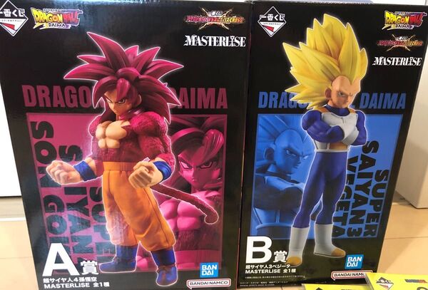 ドラゴンボール 一番くじ VSオムニバスcross A賞スーパーサイヤ人4孫悟空 B賞 スーパーサイヤ人3ベジータ おまけ多数