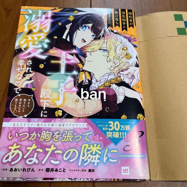 婚約者が浮気相手と駆け落ちしました。王子殿下に溺愛されて幸せなので、今さら戻りたいと言われても困ります。3 DRE COMICS