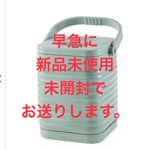 (ブルーグレー) WORKMAN スクエア 真空 ハイブリッド コンテナ ワークマン 約8.3L 500ml ペット5本 冷温両用