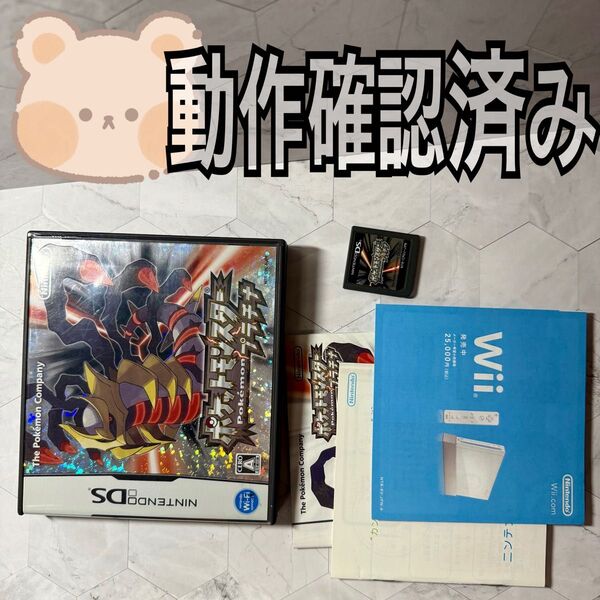 ポケットモンスター プラチナ NintendoDS ソフト ケース 説明書